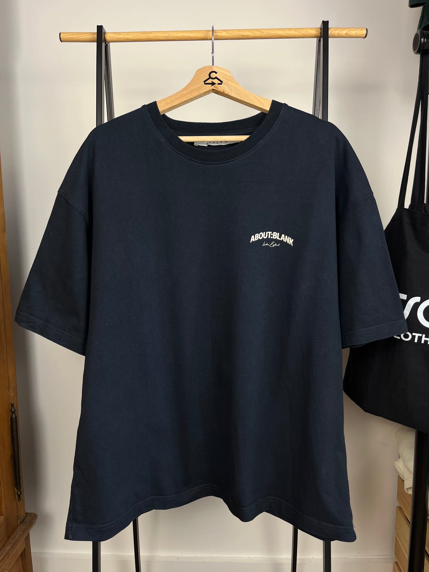 About:Blank Navy T-Shirt - Large