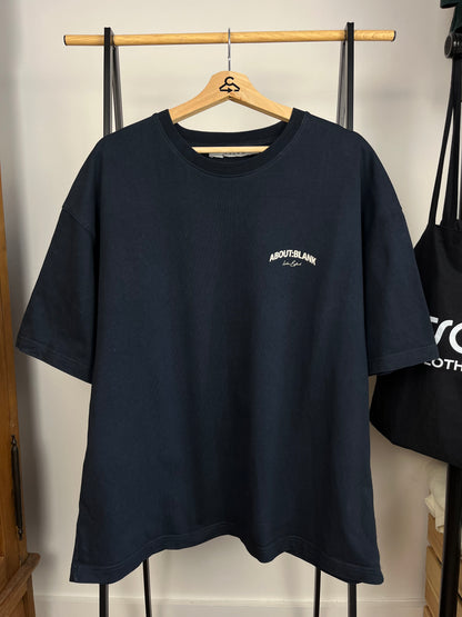 About:Blank Navy T-Shirt - Large