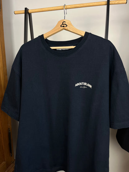 About:Blank Navy T-Shirt - Large