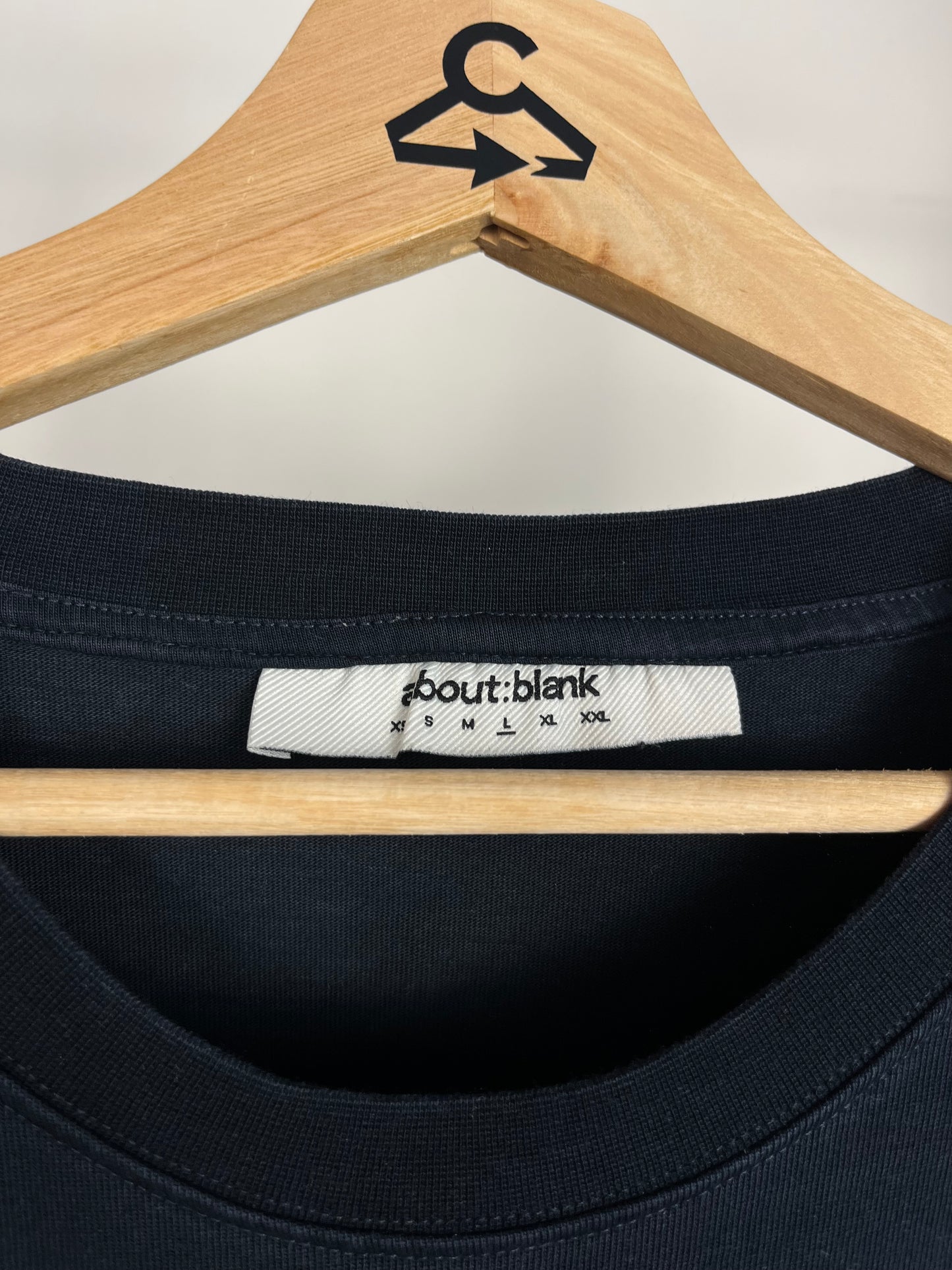 About:Blank Navy T-Shirt - Large