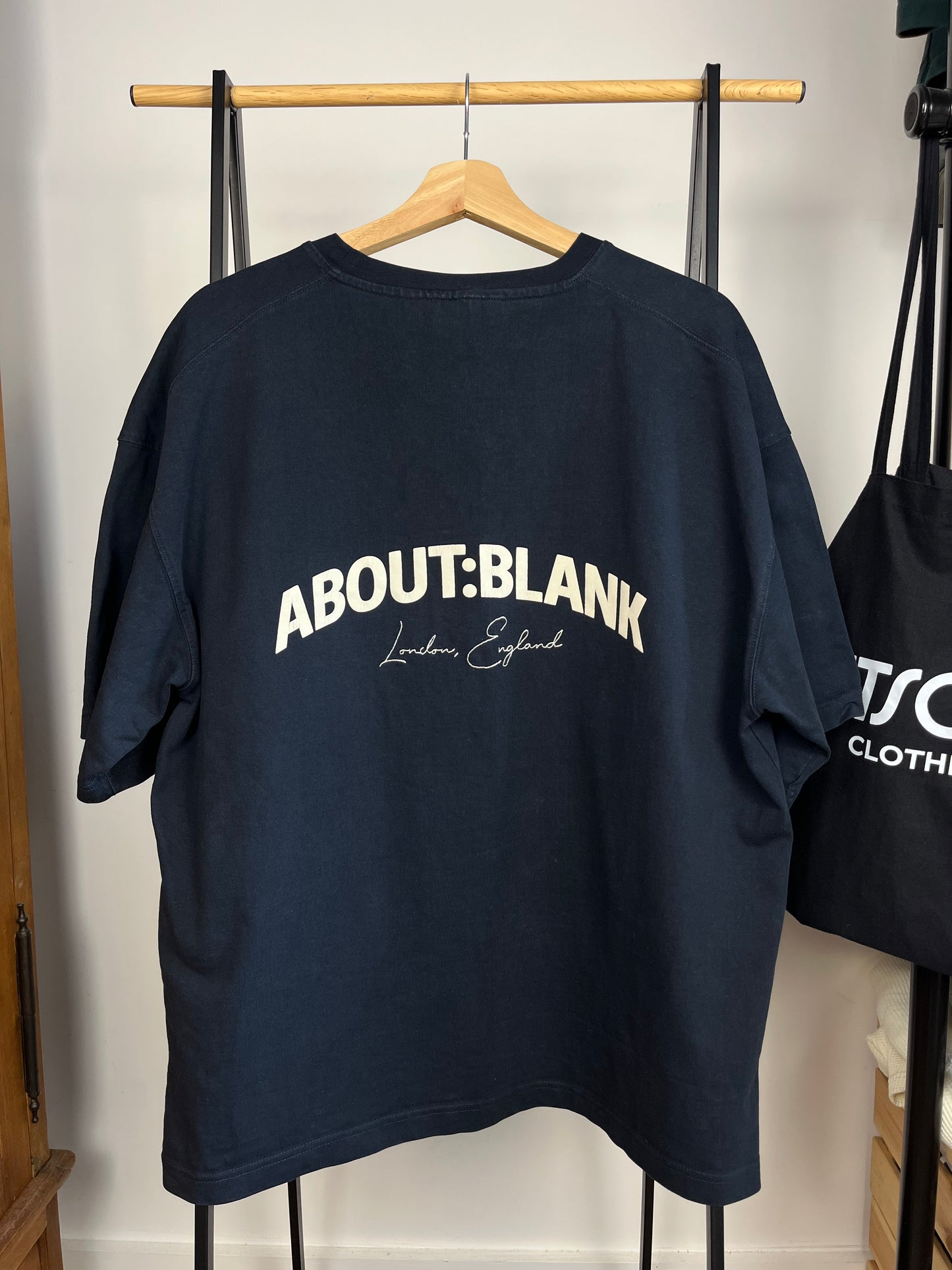 About:Blank Navy T-Shirt - Large