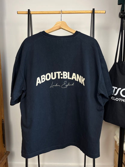 About:Blank Navy T-Shirt - Large