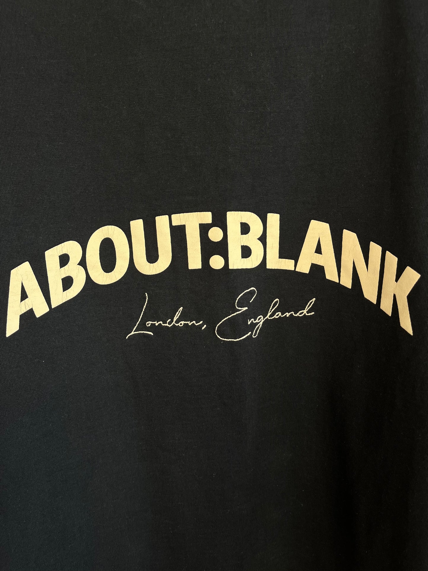 About:Blank Navy T-Shirt - Large