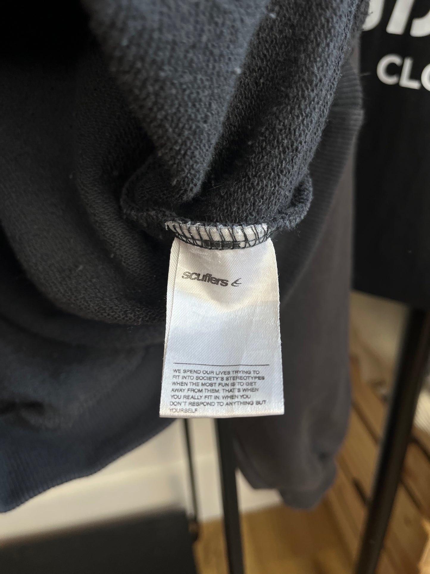 Scuffers Dark Grey Hoodie - Medium