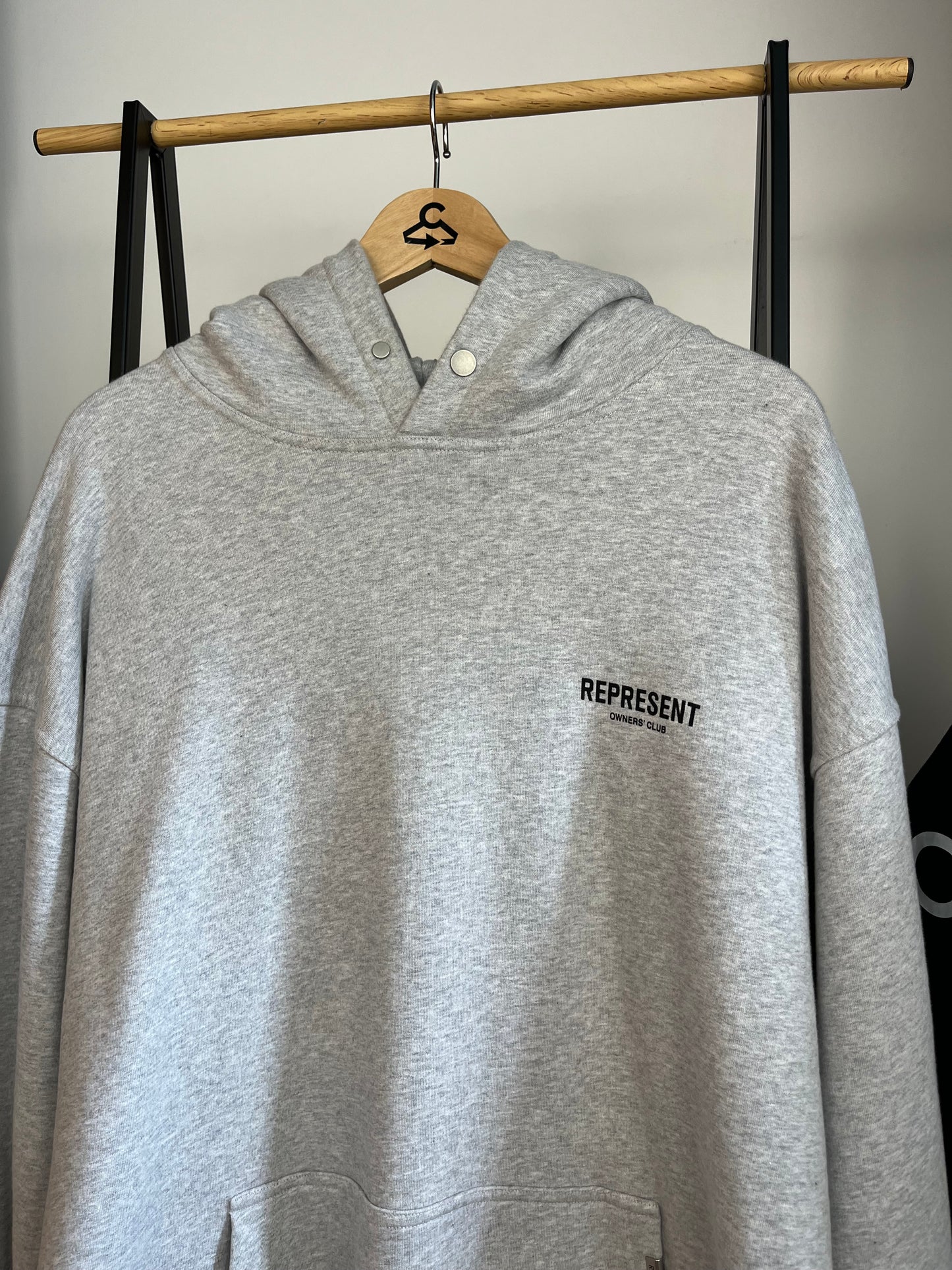 Represent Grey Hoodie - Large