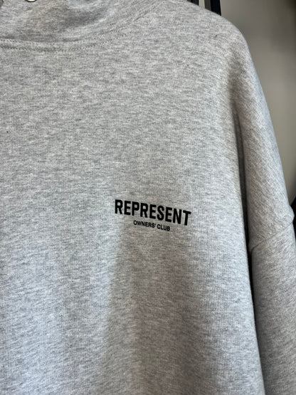Represent Grey Hoodie - Large