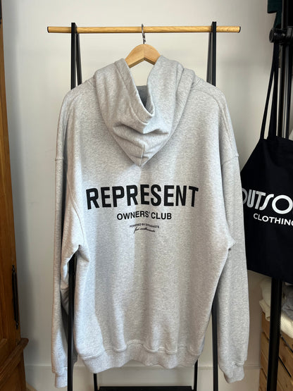 Represent Grey Hoodie - Large