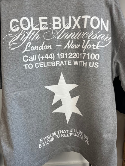 Cole Buxton Grey T-shirt - Large