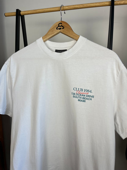 Club 1984 White T-Shirt - Medium