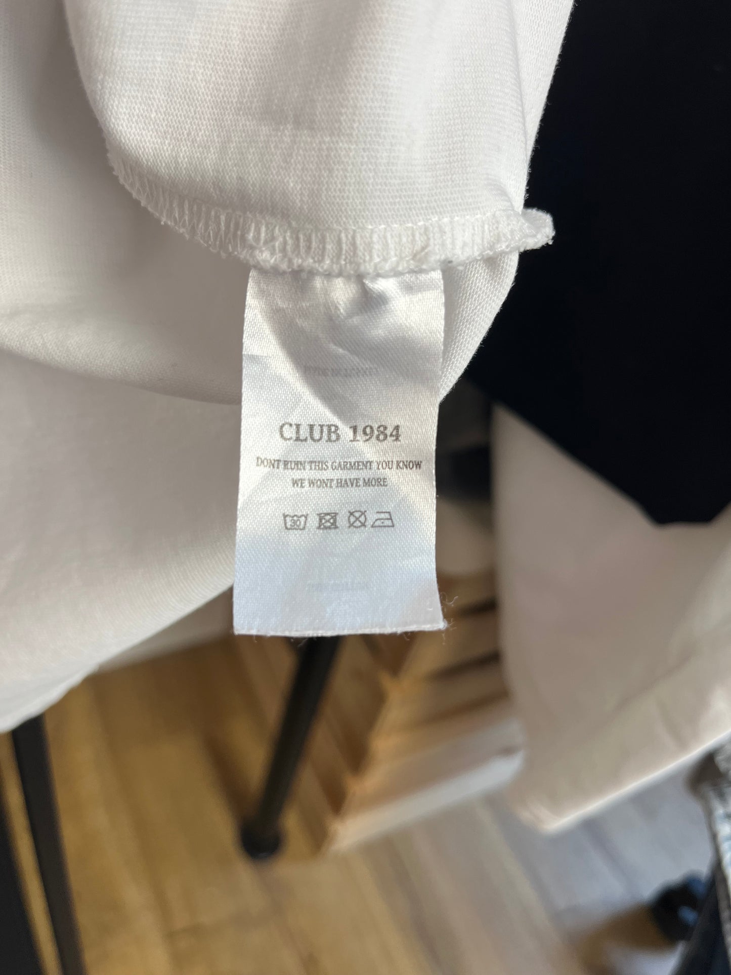 Club 1984 White T-Shirt - Medium