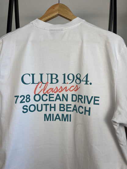 Club 1984 White T-Shirt - Medium