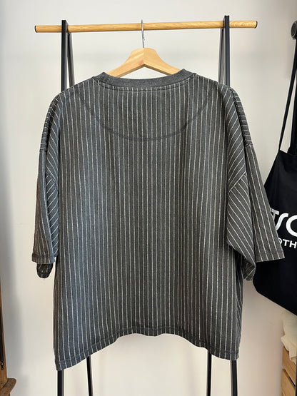 Scuffers Dark Grey Striped T-Shirt - XL