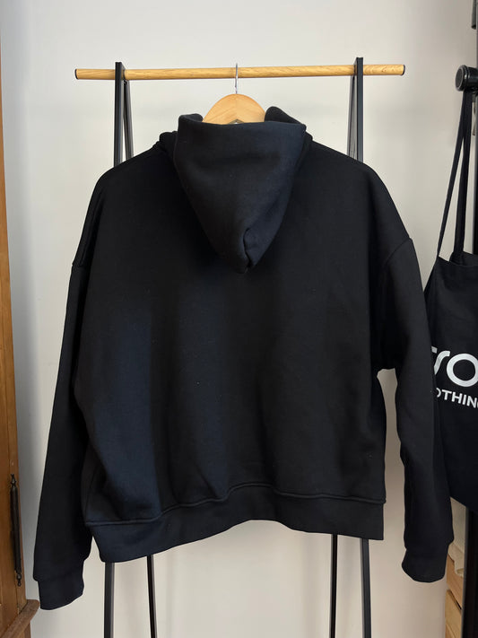 Sweats Collective Black Zip Up Hoodie - Medium