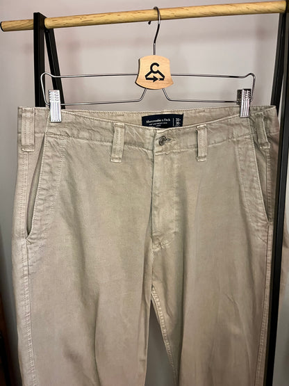 Abercrombie Beige Jeans W33L30