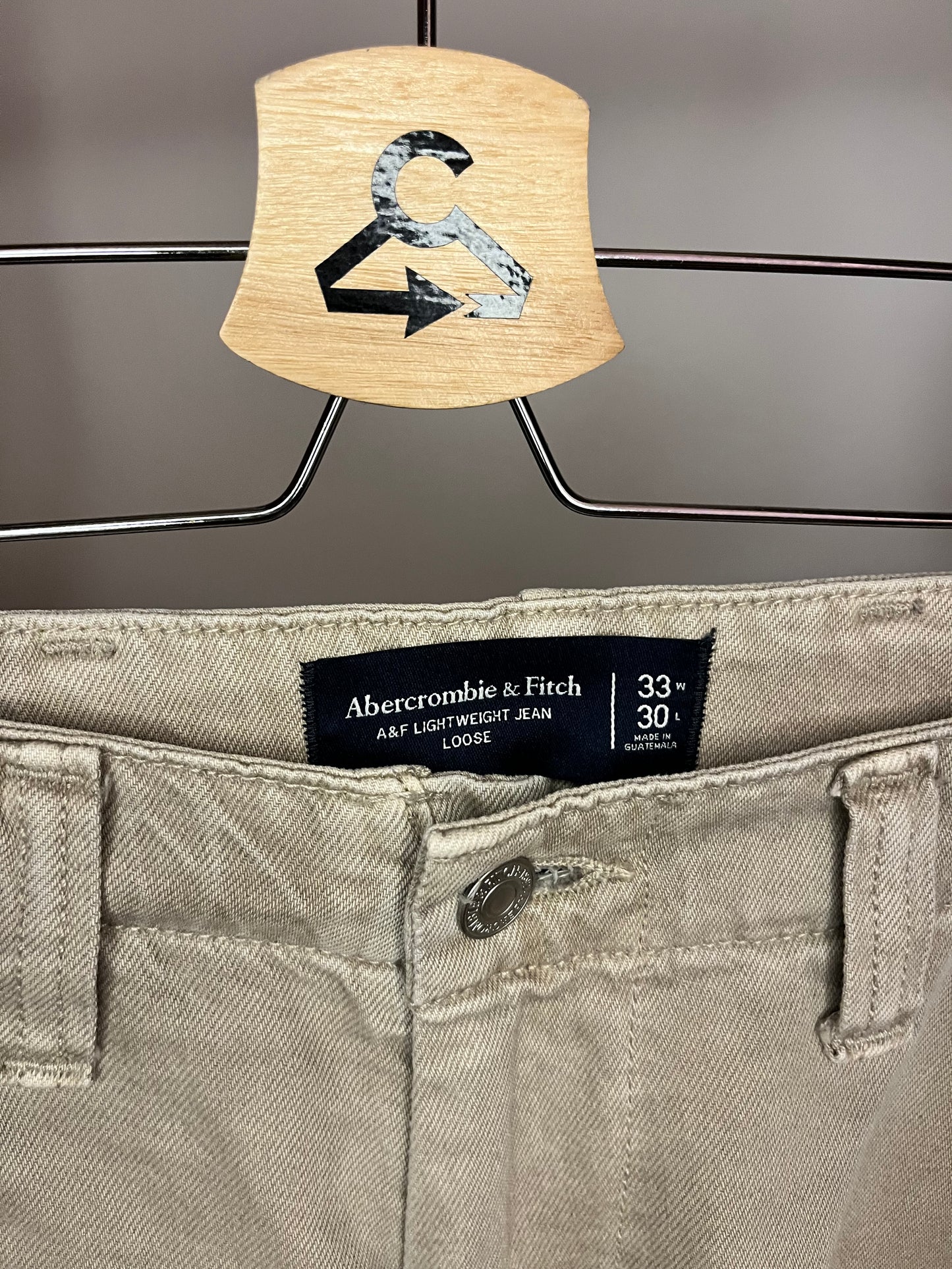 Abercrombie Beige Jeans W33L30