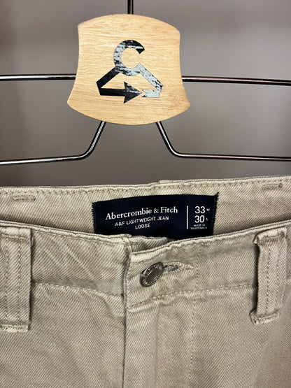 Abercrombie Beige Jeans W33L30