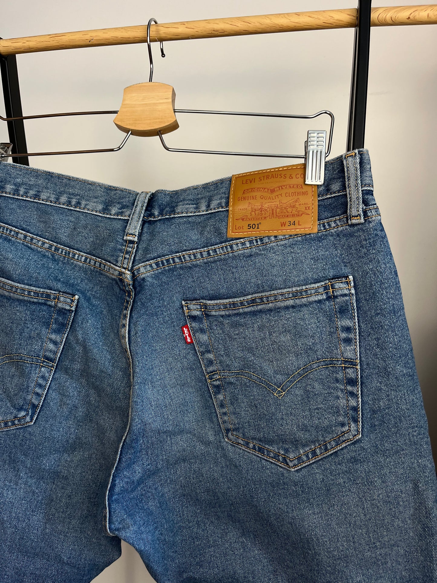 Levi’s 501 Blue Shorts - W34