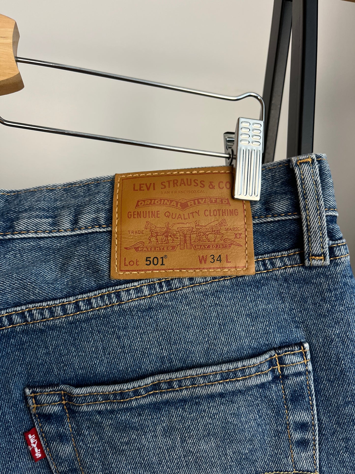 Levi’s 501 Blue Shorts - W34