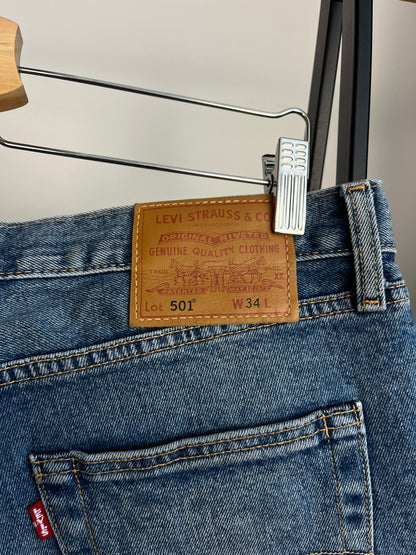 Levi’s 501 Blue Shorts - W34