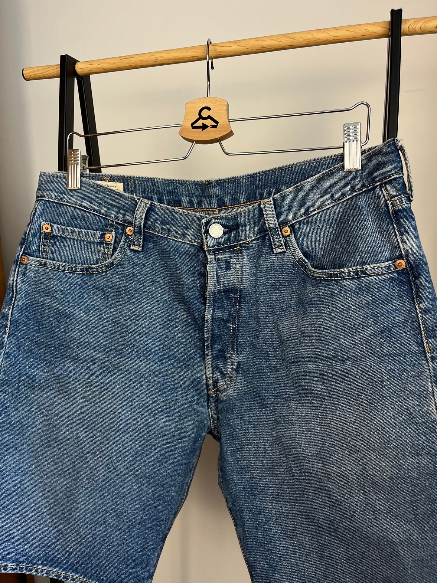 Levi’s 501 Blue Shorts - W34