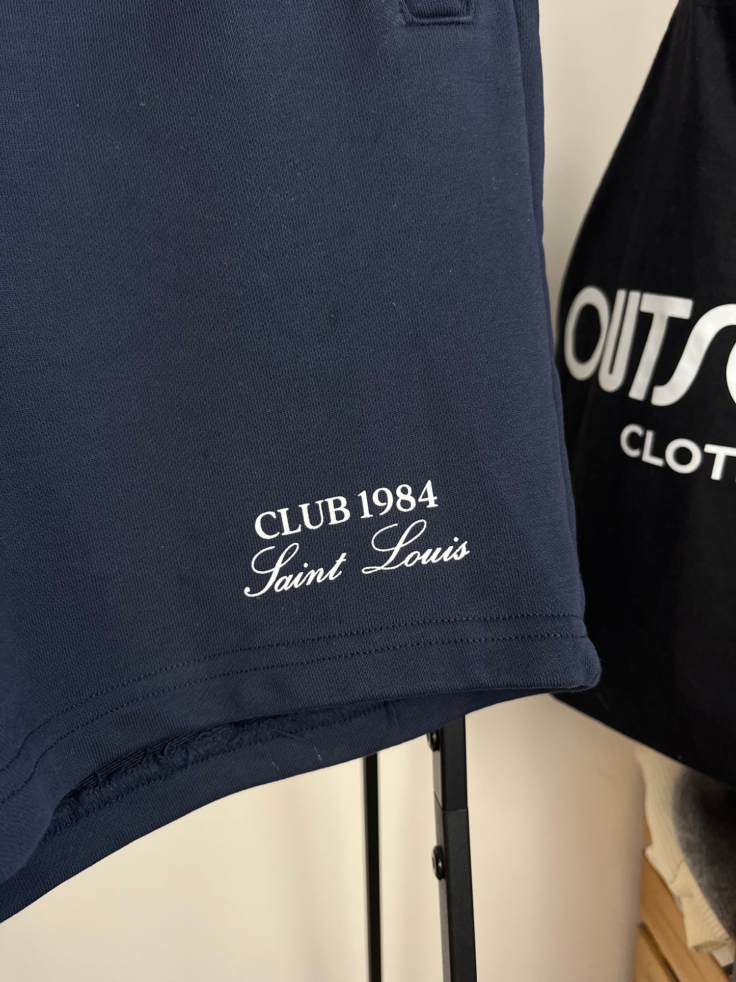Club 1984 Navy Jogger Shorts - Medium