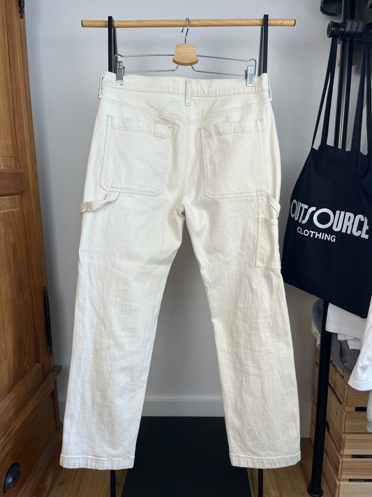 Abercrombie Cream Carpenter Trousers W32 L30