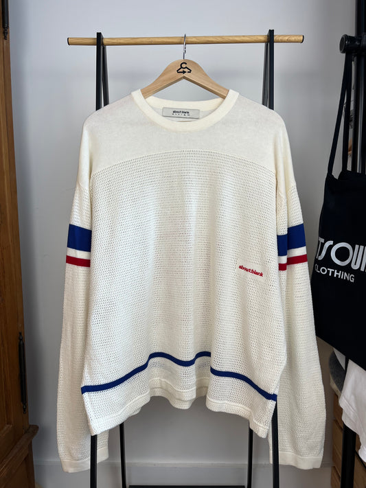 About:Blank Off-White Knitted Mesh Long Sleeve - XL