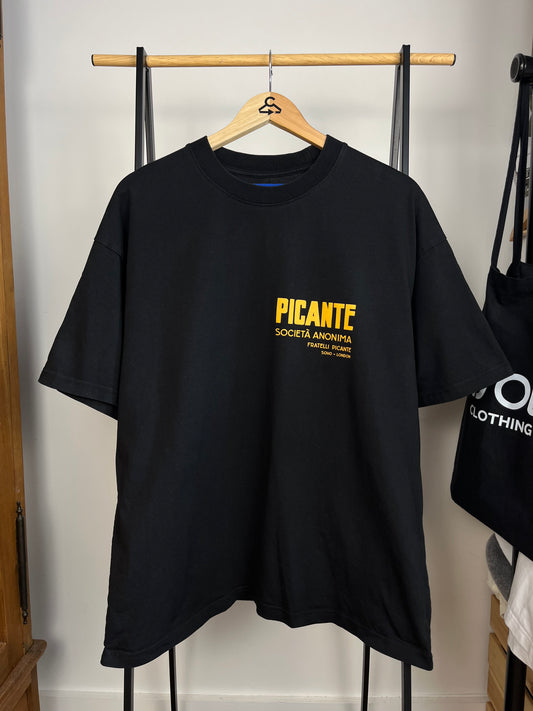 Picante Black T-Shirt - Medium