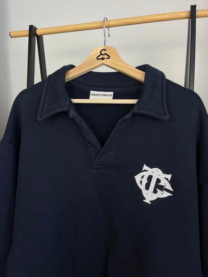 The Couture Club Navy Polo Jumper - Large