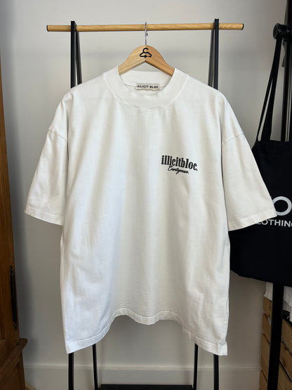 Illicit Bloc White T-Shirt - Large