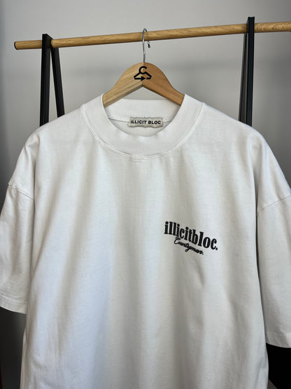 Illicit Bloc White T-Shirt - Large