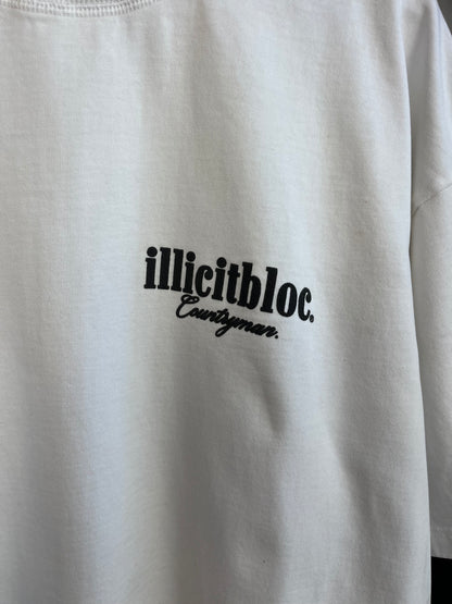 Illicit Bloc White T-Shirt - Large