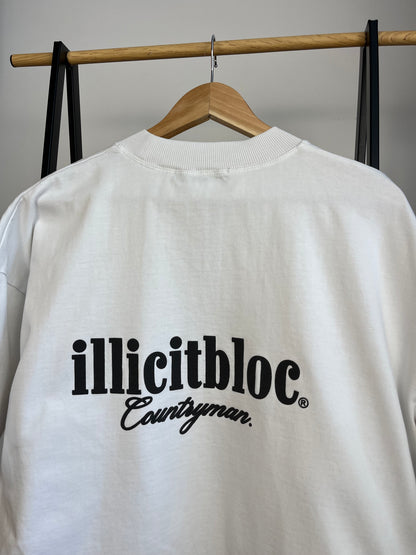 Illicit Bloc White T-Shirt - Large