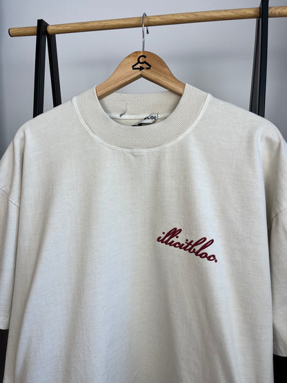 Illicit Bloc Cream T-Shirt - Large