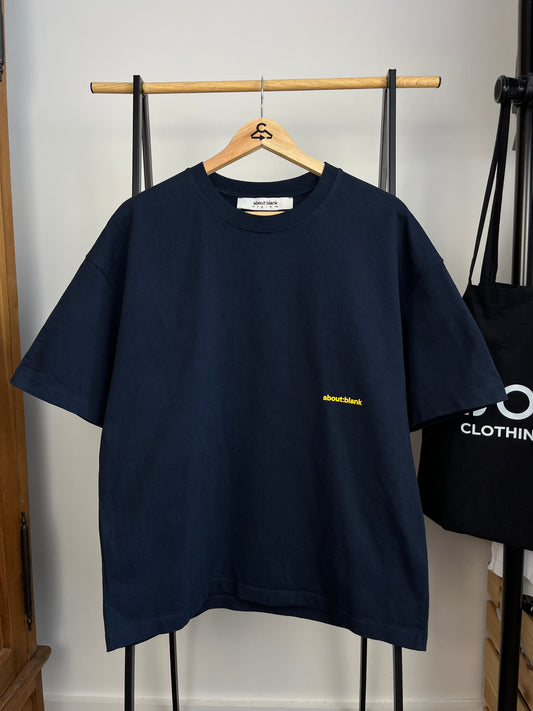 About:Blank Navy T-Shirt - Medium