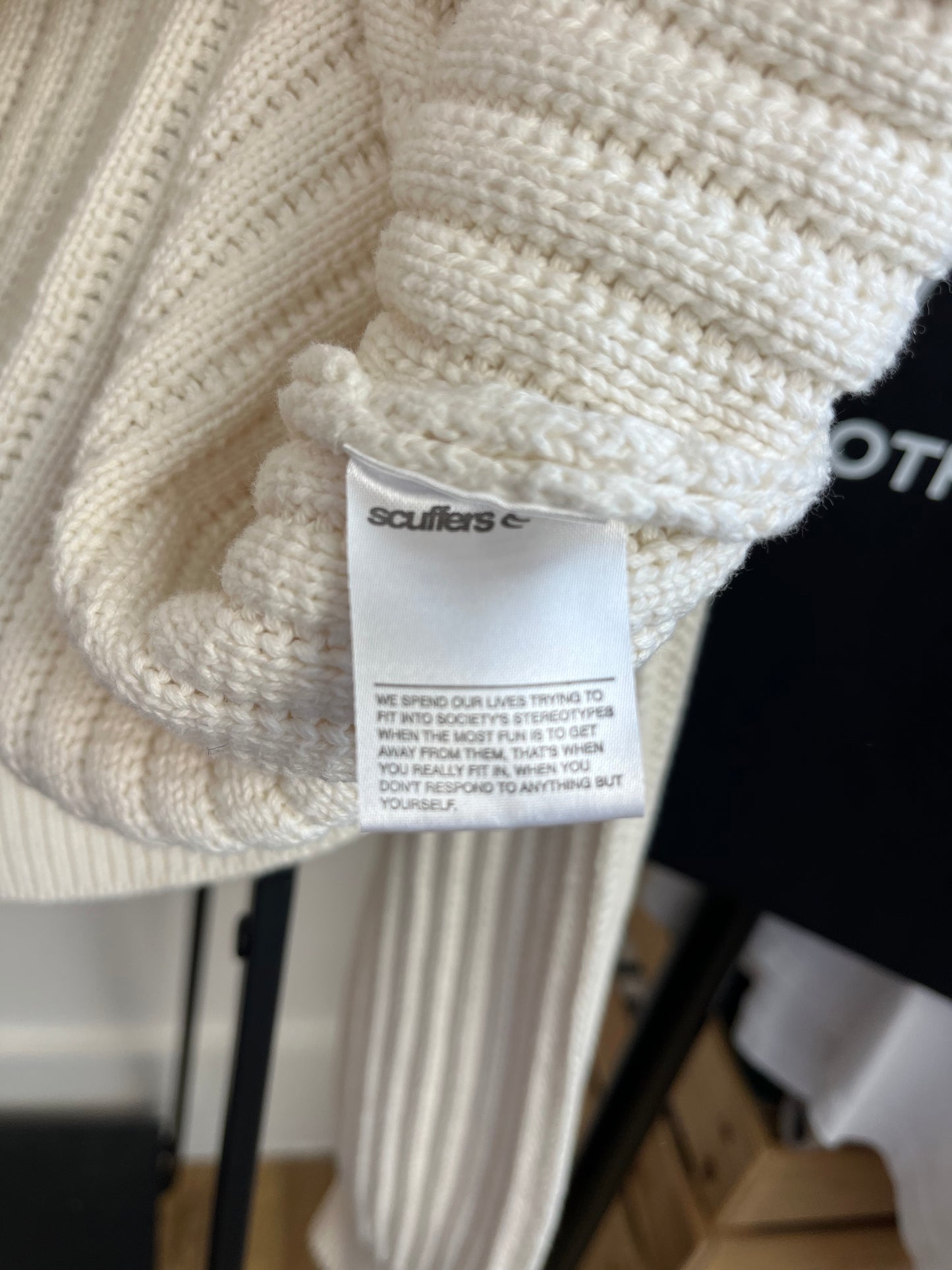 Scuffers Cream Knit - Large
