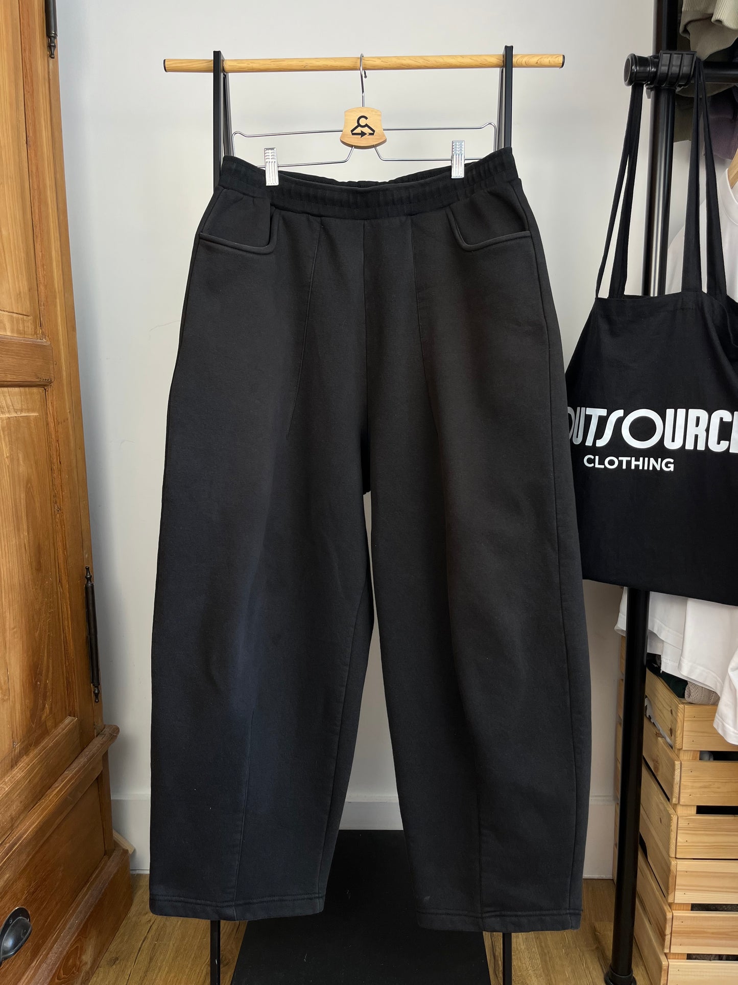 Sweats Collective Black Joggers - XL