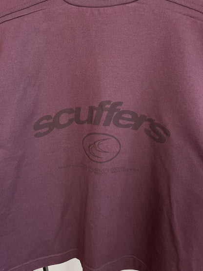 Scuffers Burgundy Cropped T-Shirt - Small/XS