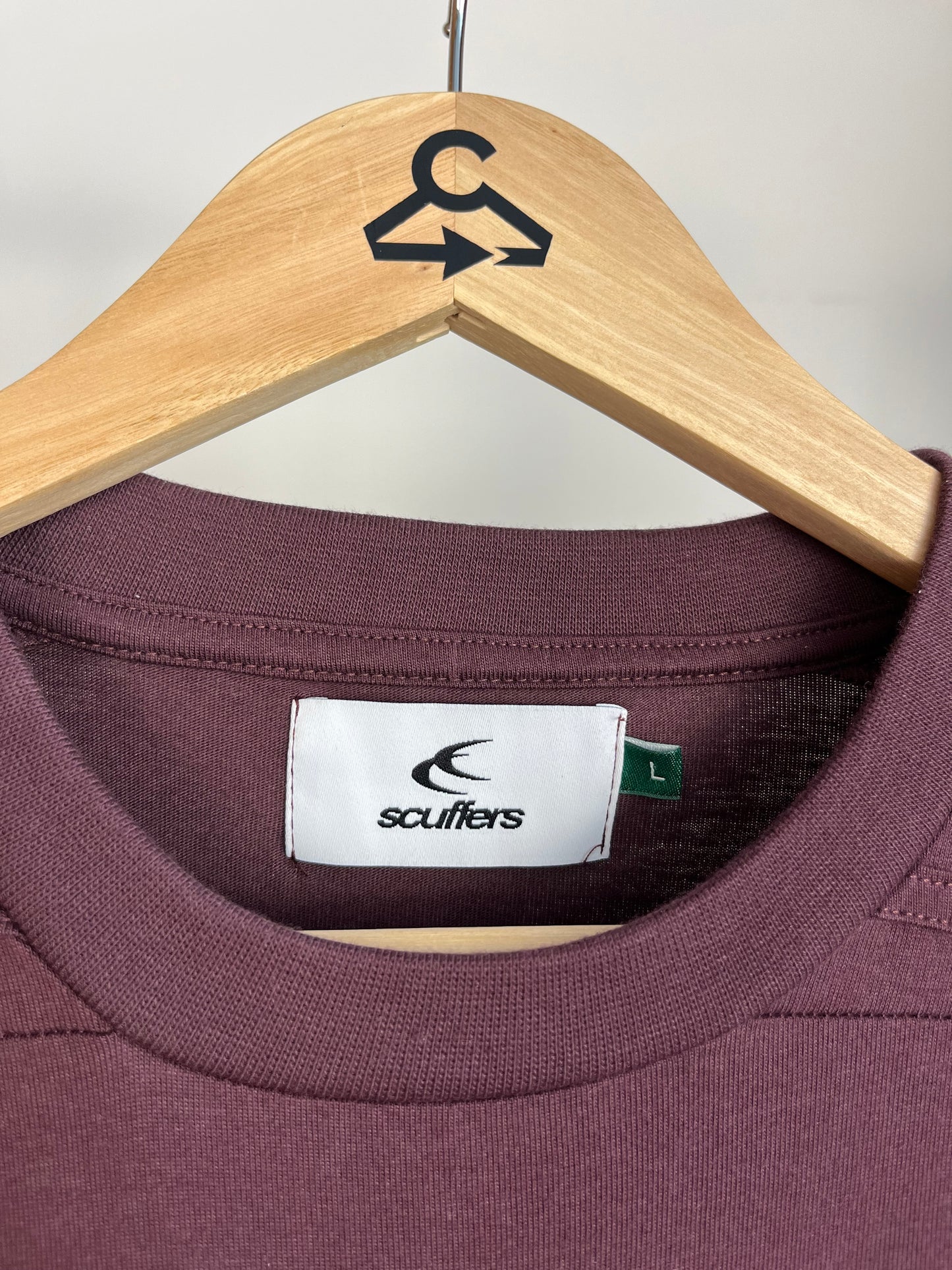 Scuffers Burgundy Cropped T-Shirt - Small/XS
