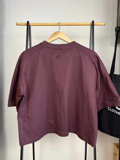 Scuffers Burgundy Cropped T-Shirt - Small/XS