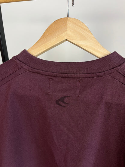 Scuffers Burgundy Cropped T-Shirt - Small/XS