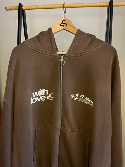 Scuffers Brown Zip-up Hoodie - Large