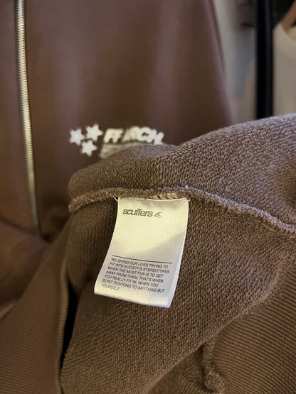 Scuffers Brown Zip-up Hoodie - Large