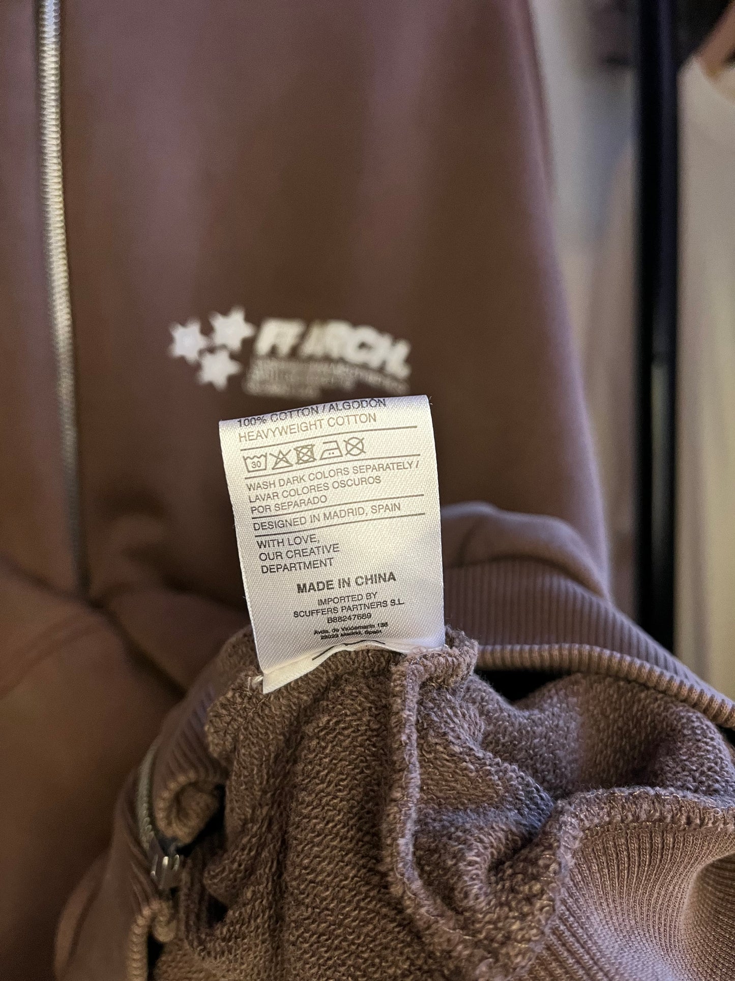 Scuffers Brown Zip-up Hoodie - Large
