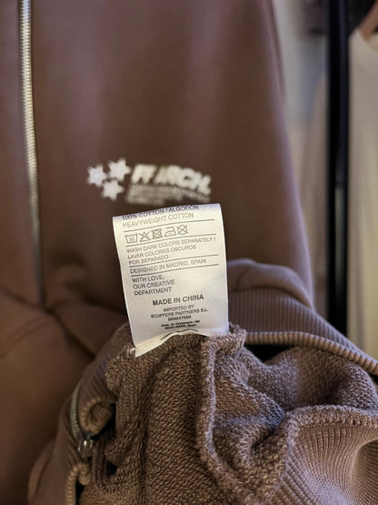 Scuffers Brown Zip-up Hoodie - Large