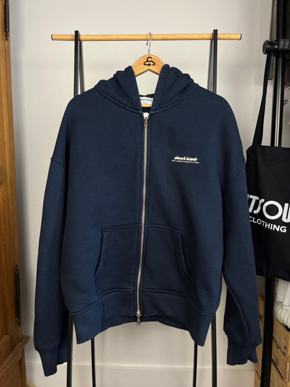 About:Blank Navy Zip Up Hoodie - Large