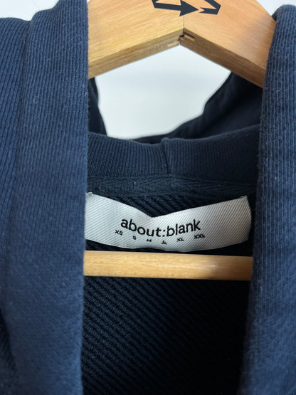 About:Blank Navy Zip Up Hoodie - Large