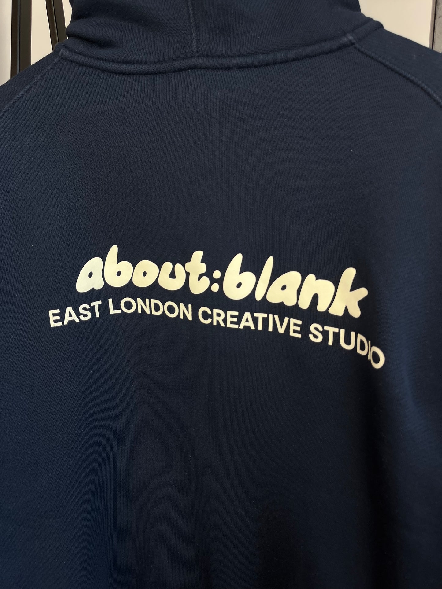 About:Blank Navy Zip Up Hoodie - Large