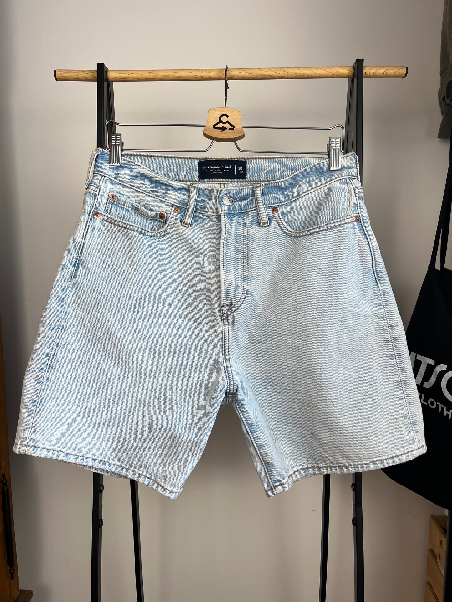 Abercrombie Light Blue Shorts W30
