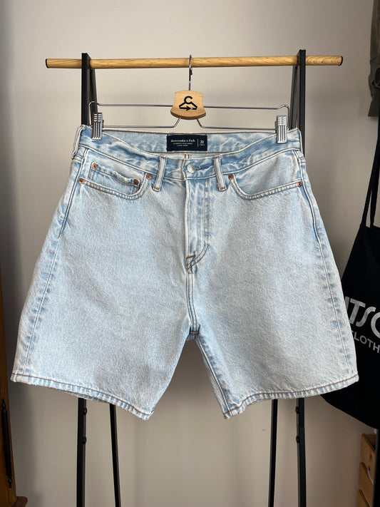 Abercrombie Light Blue Shorts W30
